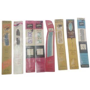 Vintage Talon Mixed Zipper Lot of 8 Metal Nylon 5" 7" 11" 12" 14" Sewing Colors